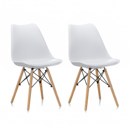 Aga 2x Jídelní židle MR2035 Bílá