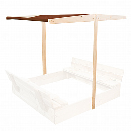 Aga Acoperiș pentru nisipar pentru copii 120x120 cm Maro 6DZ087 - II. CALITATE