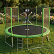 Aga SPORT PRO Trambulină 430 cm Verde deschis + plasă de protecție + scară + buzunar pentru încălțăminte