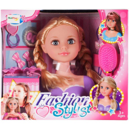 Aga Cap de păpușă pentru coafare cu accesorii