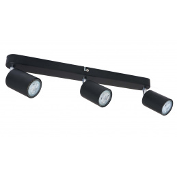 Plafonieră LED cu spoturi VIKI 3x GU10 negru
