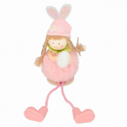 Decorațiune de Paște fetiță din material textil pentru așezare