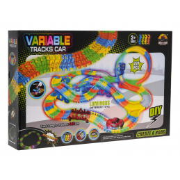 Circuit de curse fluorescent 446 cm pentru copii 3+ Buclă + Mașinuță cu LED + Accesorii 227 buc. Circuit de curse fluorescent 446 cm pentru copii 3+ Buclă + Mașinuță cu LED + Accesorii 227 buc.