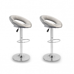 Aga 2x Scaun de bar MR2043 Gri