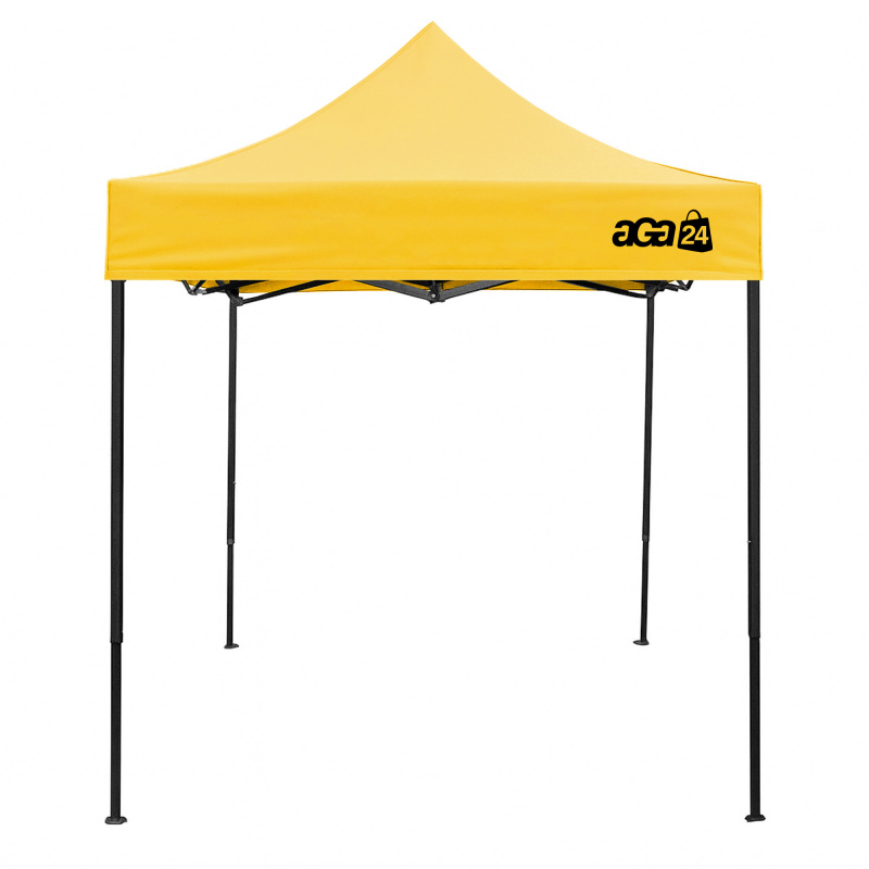 Aga Stand de vânzare fără pereți laterali 2x2 m Galben