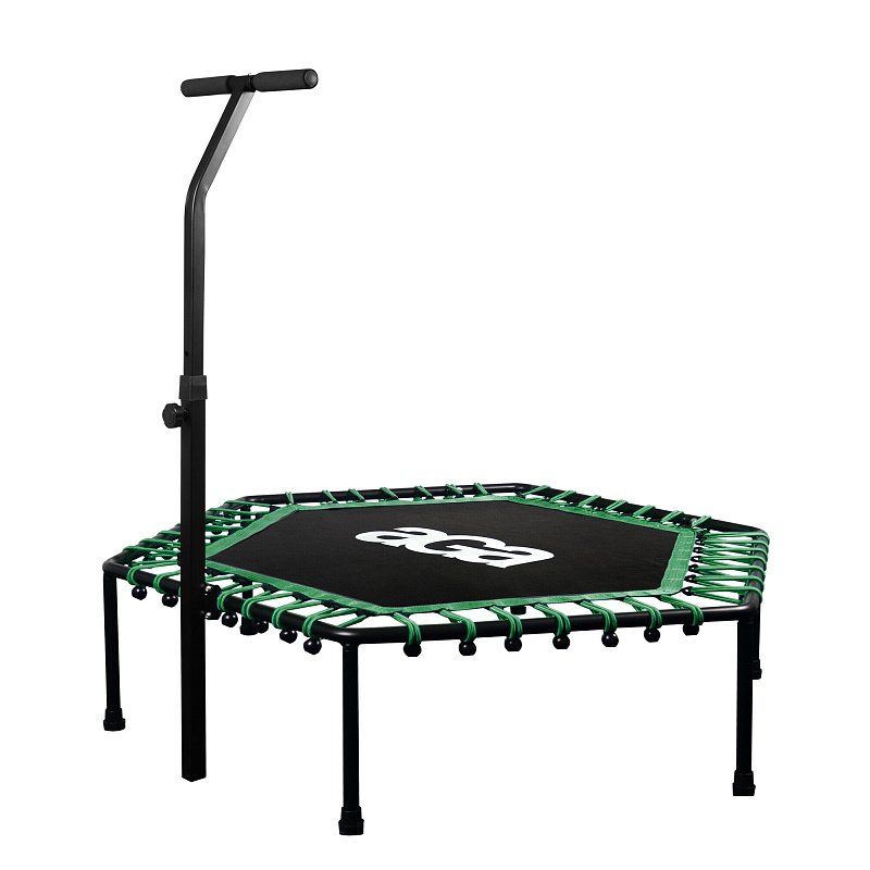 Aga FITNESS Trambulină 130 cm Verde + mâner - II. CALITATE