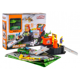 Parcare auto pentru copii 3+ Pista de aterizare pentru elicoptere + Covoraș