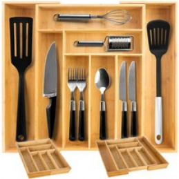 Inserție/organizator din bambus pentru sertar Ruhhy 19189