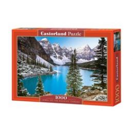 Puzzle CASTORLAND 1000 de piese - Bijuteria Munților Stâncoși, Canada