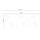 Perdea luminoasă 138 LED USB alb rece KS19756