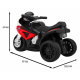 BMW S1000 RR Mini motocicletă pe baterii pentru copii Roșie + 3 roți + sunete + LED diodă
