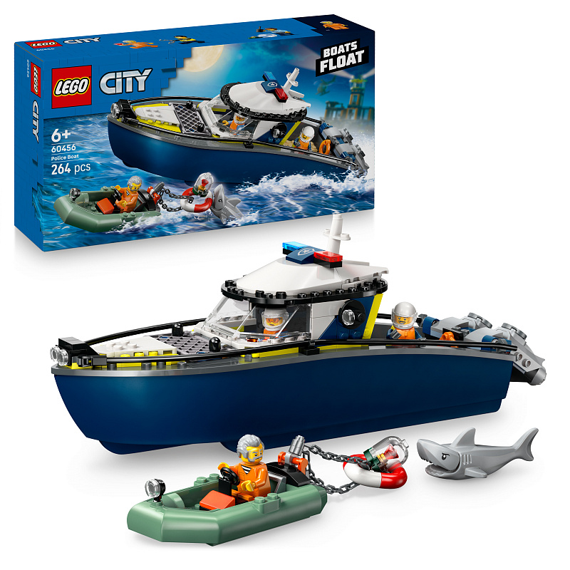 LEGO® City 60456 Urmărire cu barca de poli?ie