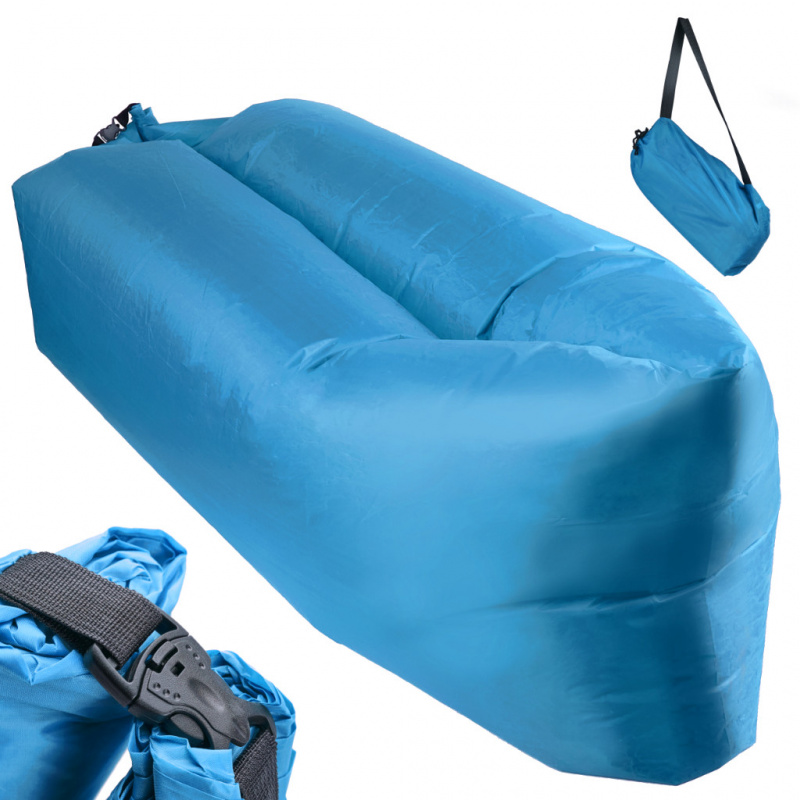 Aga Sac gonflabil Lazy bag 200x70cm albastru