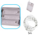 Aga LED Fir Decorativ 5m 50 LED Alb Cald