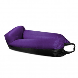 Aga Sac gonflabil LAZY BAG 230x70 cm Negru/Violet