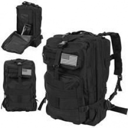 Rucsac militar 38L negru ISO 8919