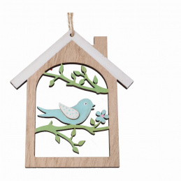 Căsuță de Paște din lemn pentru agățat