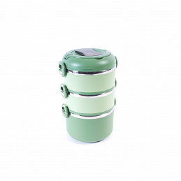 Aga Cutie pentru mâncare 3 etaje Verde