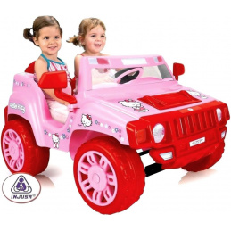 Injusa Mașinuță electrică TWO EVASION HELLO KITTY 12V 2DZ238 - II. CALITATE