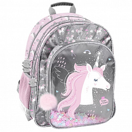 Paso Ghiozdan școlar cu trei compartimente Unicorn