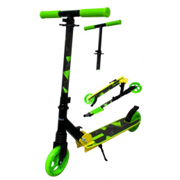 Trotinetă Mare H10 VERDE-NEGRU Pliabilă R-Sport roți 145 mm până la 100 kg