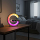 Lampa LED Aga RGB 5în1 cu încărcător wireless Albă