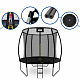 Aga SPORT EXCLUSIVE Trambulină 250 cm Negru + plasă de protecție + scară