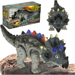 Dinozaur RC Triceratops controlat de la distanță merge, luminează, rage Dinozaur RC Triceratops controlat de la distanță merge, luminează, rage