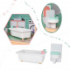 Aga Căsuță din lemn pentru păpuși cu mobilier Pastel