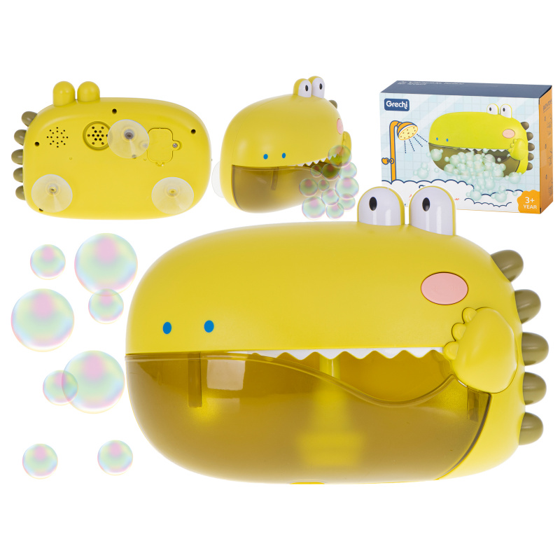 Aga Jucărie de baie din spumă crocodil cu generator de bule