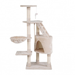Aga Scratcher pentru pisici 49x40x115 cm Bej