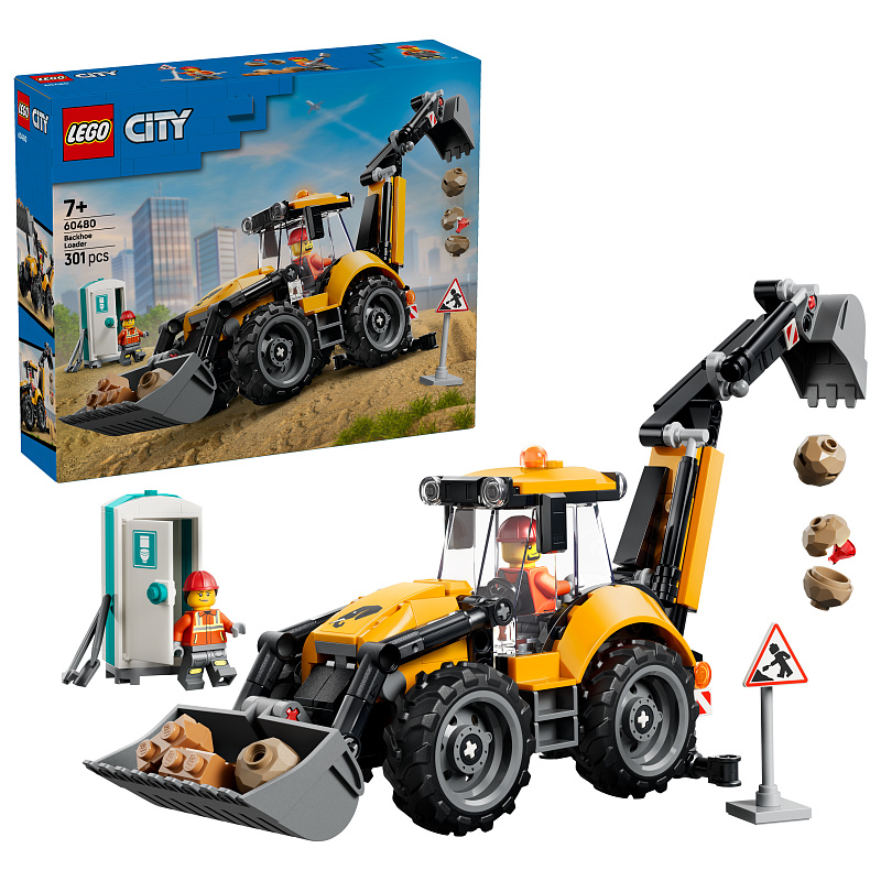 LEGO® City 60480 Buldoexcavator galben