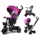 Tiny Bike 3v1 Cărucior triciclu cu copertină SP0650 Violet