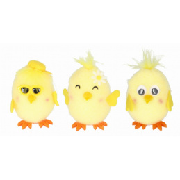 Puișor din material textil pentru asamblare, mix de modele de Paște