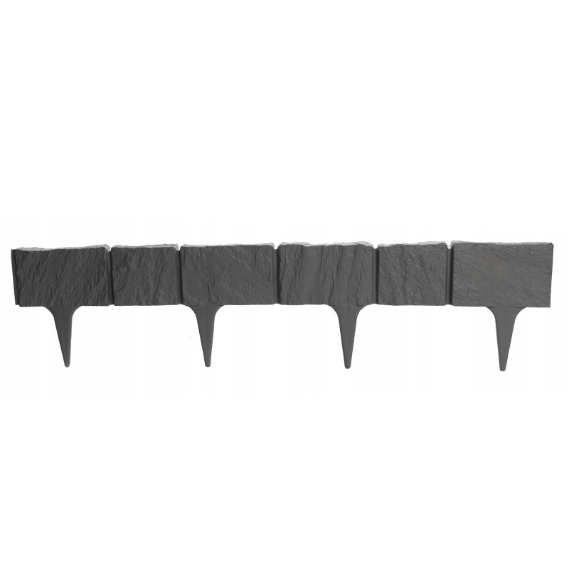 Aga Palisadă din plastic 390 cm Gri