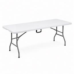 Aga Masă pliabilă de grădină 180x74x74 cm Alb 6DAZ463 - CALITATEA a II-a