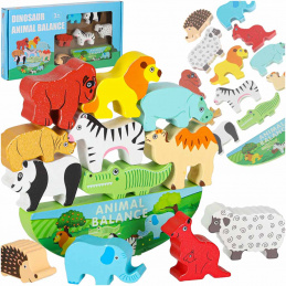 Puzzle cu animale de safari echilibrate