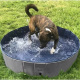 Piscină pliabilă pentru câini 100x30 cm Purlov 20929 Albastru-gri