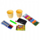 Tablă mare dublă pentru copii 3+ Roz + Tablă magnetică + Accesorii