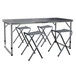 Aga Kempingový skládací set Šedý