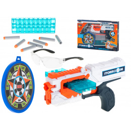 Aga Mitralieră de jucărie pentru copii cu ochelari de protecție + 18 gloanțe