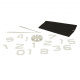 Aga Ceas de perete mare 80-120cm Argintiu