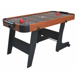 Hochei de masă pentru copii + Masă de joc din MDF + Joc de familie Air Hockey maro 152x74x80cm