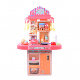 Aga4Kids Bucătărie din plastic MR6136 Roz