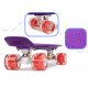 Aga Fiskeboard skateboard roți LED mov