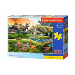 Puzzle CASTORLAND 100 de piese - Lumea dinozaurilor