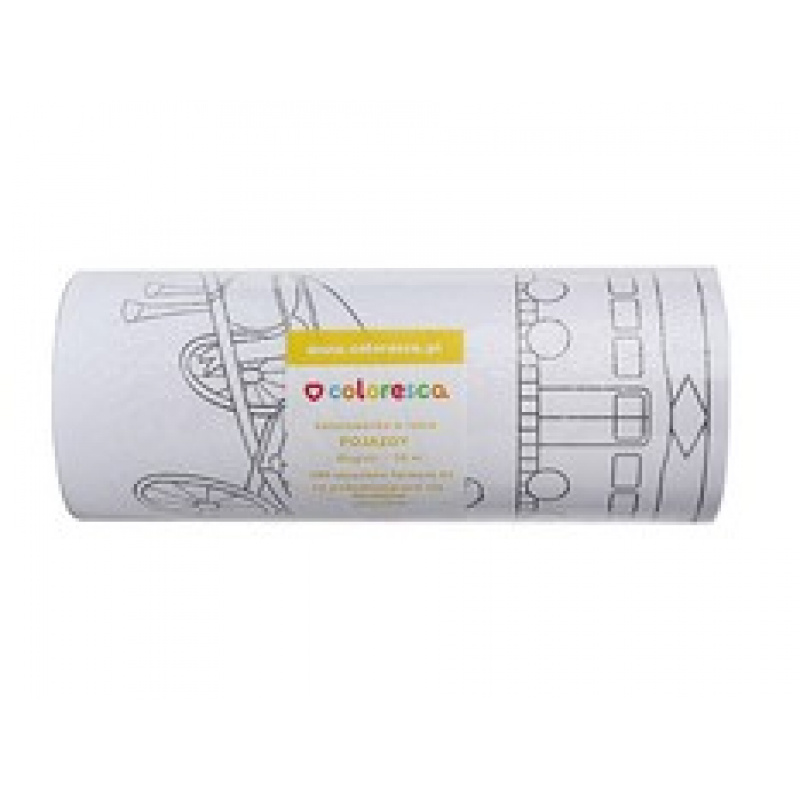 COLORESCA Cărți de colorat pe rolă Vehicule 1+