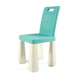 Scaun din plastic pentru copii Doloni Albastru/Alb