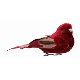 Păsărele vișinii pe clemă pentru ornament de brad de Crăciun Păsărele vișinii pe clemă pentru ornament de brad de Crăciun