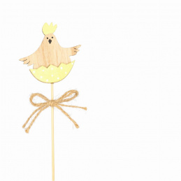 Pui de lemn pe băț de Paște